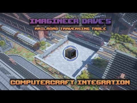 Minecraft create mod - Railroad traverser - Computercraft integration