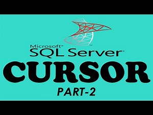 2- Working With Cursor In SQL Server - Cursor In SQL - SQL Cursor - SQL Tutorial ( Hindi / Urdu )