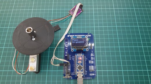 Electronic scale with Arduino with HX711 module and tare function