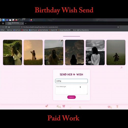 Birthday Wish Card /Birthday Template | HTML CSS JS Based | Modern Designer Birthday Template