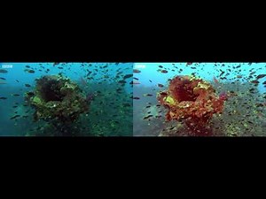 Underwater Image Enhancement with Python and OpenCV.