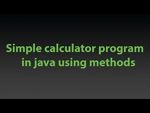 Creating a simple calculator program in java using methods.