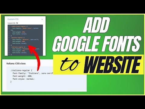 How to Add Google Fonts to Your Website Including Multiple Fonts