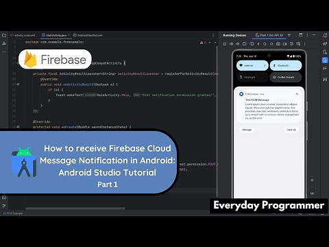 Firebase Cloud Messaging Tutorial: Receive Push Notifications in Android Studio #androiddevelopment
