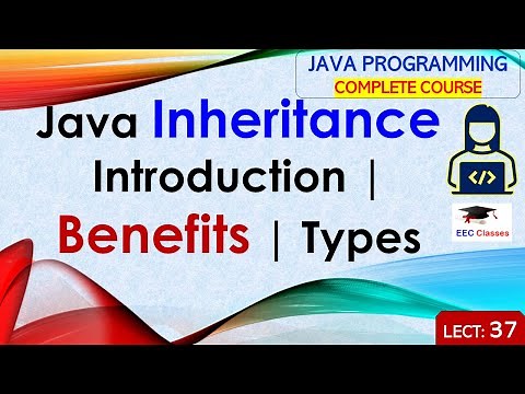 L37: Java Inheritance | Introduction | Benefits | Types | Java Tutorial | Java Lectures in Hindi