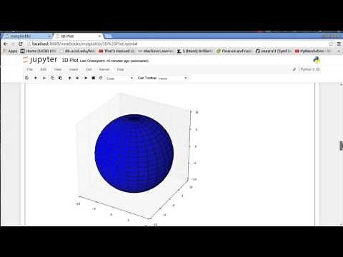 Matplotlib (Python Plotting) 4: 3D Plot