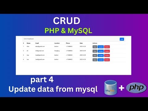 How to Update MySQL Data Using PHP and Bootstrap Form (Step-by-Step Guide)
