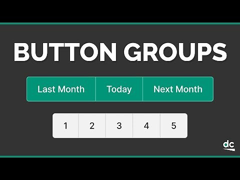 HTML & CSS Button Groups - Tutorial