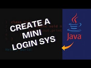 How to Create Mini Login System in Java 2025?
