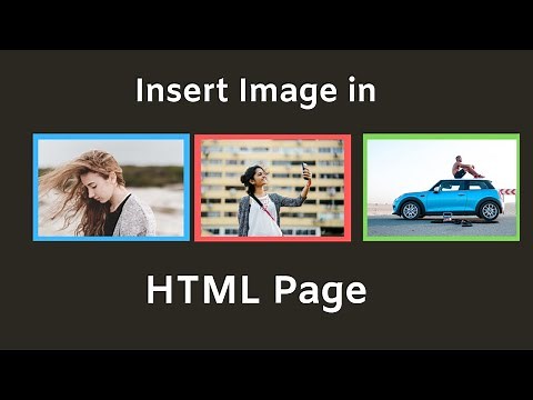 How to insert image in html using notepad