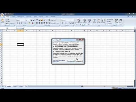 How to Create and Add Digital Signature in Excel
