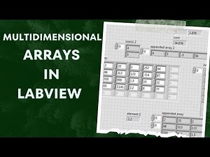 LabVIEW Tutorial - Multidimensional Arrays in LabVIEW