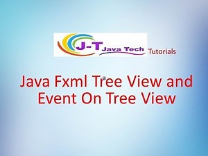 Java Fxml Tree View