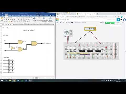 Boolean Expression Implementation in Tinkercad