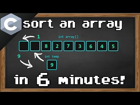 C sort an array 💱