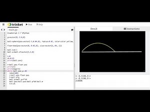 Visualizing a Moving Ball with Python and the Momentum Principle