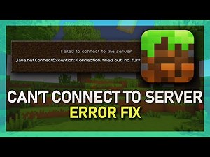 How to Fix "Can't Connect To Server" & "Connection Timed Out" - Minecraft Server Error