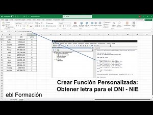 Crear Función Personalizada:Obtener letra para el DNI-NIE