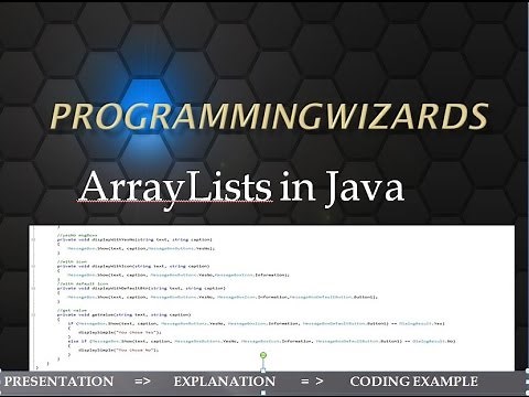 Add,Remove and Retrieve Items From ArrayList Java Basics Video
