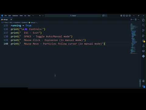 Ultimate Particle Wallpaper in Python 🔥 | Auto & Manual Mode | Pygame Project