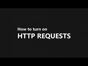 How to turn on HTTP requests in Roblox Studio