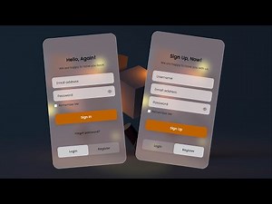Animated Login and Register Form with HTML, CSS & JavaScript