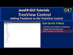 Treeview | Part 3 - Add TreeItems to TreeView | JavaFx GUI Tutorial #47