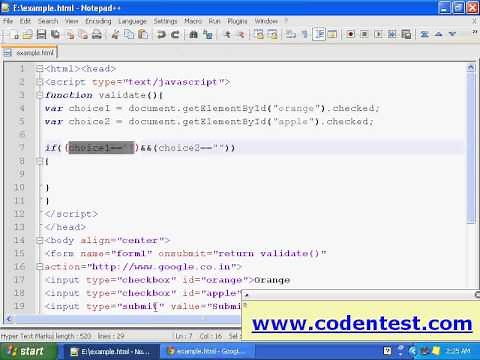Validating Checkboxes in Javascript