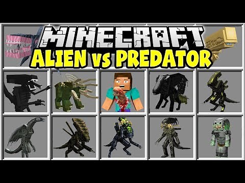 Minecraft ALIEN VS PREDATOR MOD | ALIENS, MARINES, GUNS, PREDATORS & MORE!!