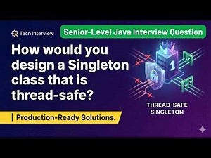 Design a Thread Safe Singleton Class in Java | Enum Singleton | Static Holder Pattern | Interview QA