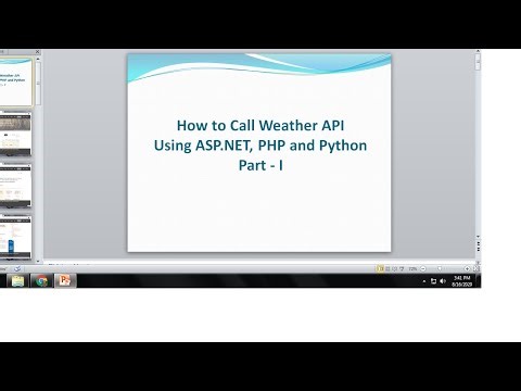 How to Call Weather API using ASP.NET - Part I