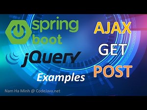 Spring Boot AJAX Get and Post Examples with jQuery