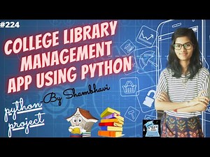 College Library management app using python | python project | python project for cv | python code