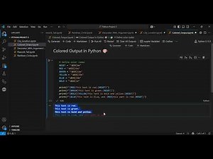 Add Stunning Colors to Your Python Console | Text Styling Made Easy 🎨💻