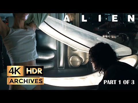 Alien |4K-HDR| Final Fight 1/3 - Ripley and Jones the cat prepare to enter stasis (1979)