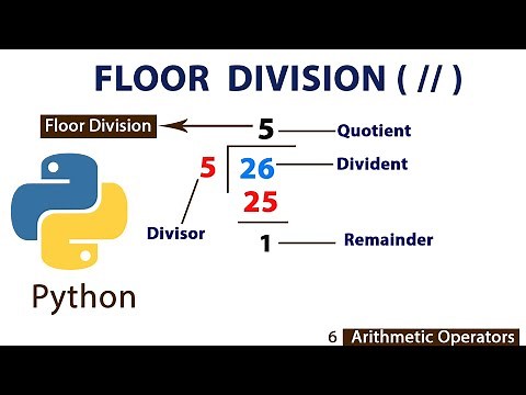 Python program for floor division of two numbers