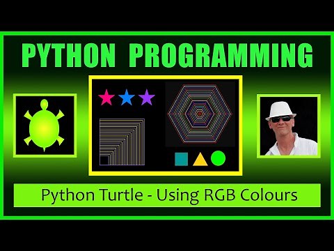 Python Turtle Graphics Using RGB Colors - Python Beginners Tutorial Learn Python Fast