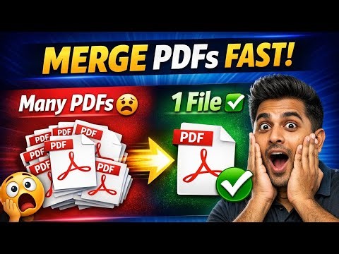How To Combine PDFs Into One (Fast & Easy) | Merge PDF Files Free 2026