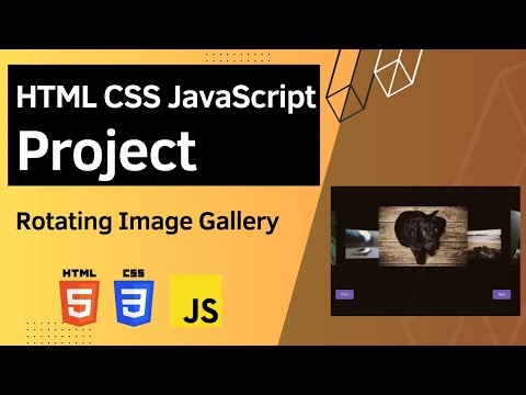 HTML CSS JavaScript Project - Rotating Image Gallery