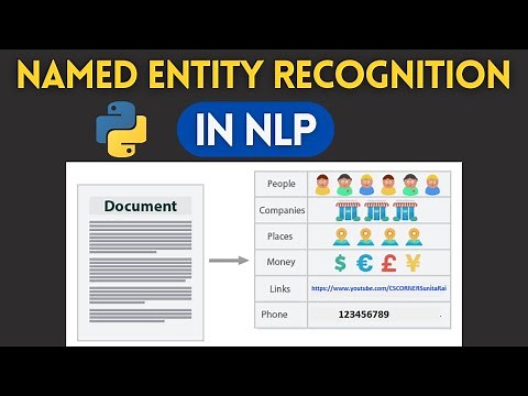 NLP Projects | How to Perform Named Entity Recognition (NER) on Text Data in Python | Spacy | NLTK
