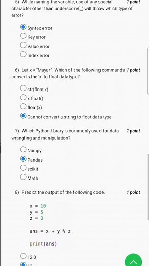 Nptel python for data science week 1 assignment answer 2024|python for data science nptel answer