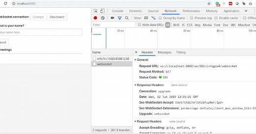 Spring Boot WebSocket STOMP SockJS Example