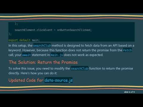 How to Properly Use async/await in JavaScript for Fetching Data