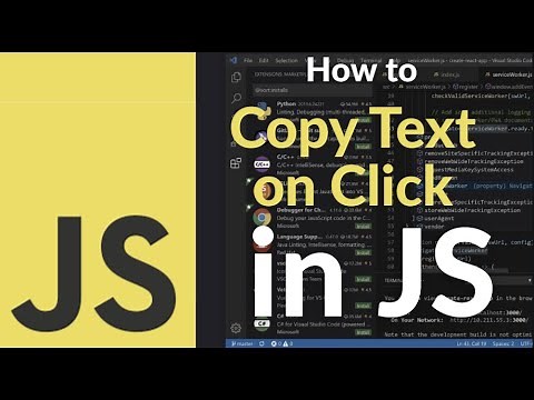 How to Copy Text on Click Using JavaScript | Create Copy-to-Clipboard Button with One Line of Code