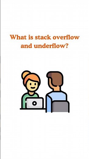 Stack Overflow vs Stack Underflow 🔥 | DSA Errors Explained in 30 Seconds