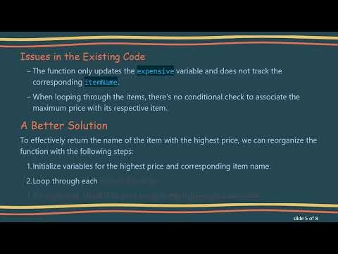 How to Find the Largest Number in an Object Using a For Loop