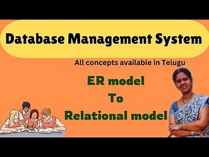 ER model to Relational model mapping || 13||DBMS in telugu