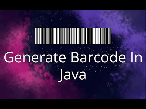 Generate Barcode In Java Using ZXing Library
