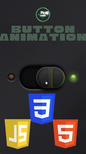 How to make button animation using html css and js #webdevelopment