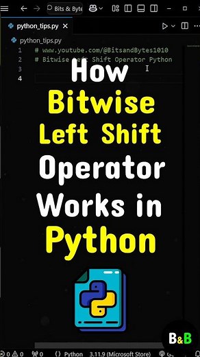 How Bitwise Left Shift Operator Work in Python? #python #coding #programming
